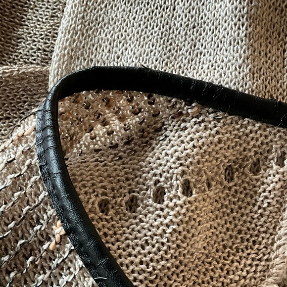 Zoja Art Knit Sweater Dress Tunic Flower Appliqué Boho - Picture 6 of 12